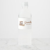 Baby Coffee Baby shower Waterfles Etiket (Voorkant)