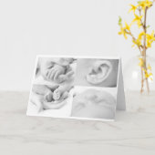 Baby Collage Wenskaart Kaart (Gele Bloem)