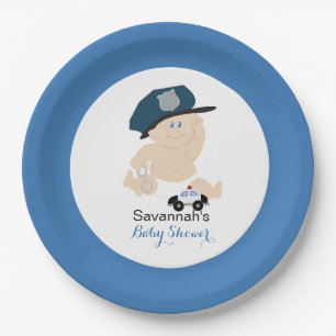 Baby Cop Police Officer Custom Paper Bord