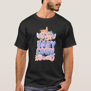 Baby Corn Cute Unicorn Girl Birthday 1 T-shirt
