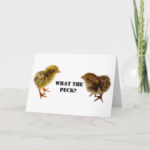 Baby Coturnix en tweekleppige kippen Kaart