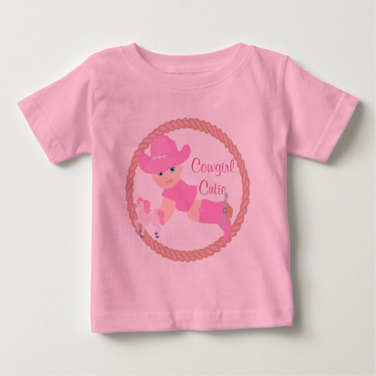 Baby Cowgirl Casquette rose Bottes et Sweat - shir (Devant)