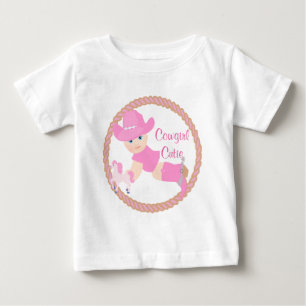 Baby Cowgirl Roze Hoed Laarzen en Paard Jurk