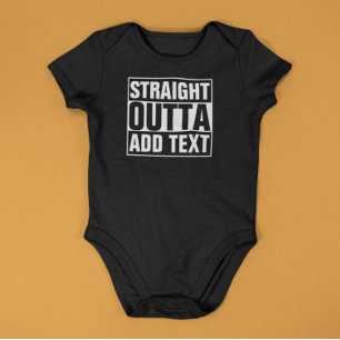 Baby Creeper - STRAATTE OUTTA Creëer Uw eigen Romper