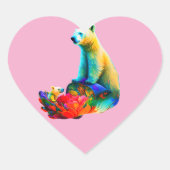 Baby Cub en moeder Sticker (Voorkant)