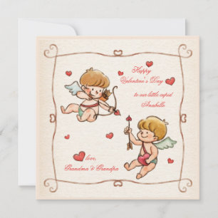Baby Cupido Valentijnsdag Kaart