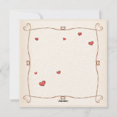 Baby Cupido Valentijnsdag Kaart (Achterkant)