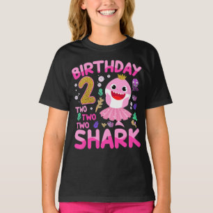 Baby Cute Shark 2e verjaardag Jongen meisje 2 jaar T-shirt