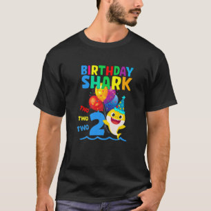Baby Cute Shark Birthday Boy 2 YYYYY T-shirt