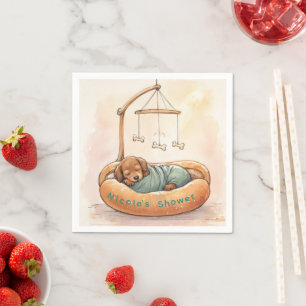 Baby Dachshund Feest Servet