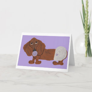 Baby Dachshund Kaart