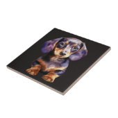 Baby Dachshund Tegeltje (Zijkant)