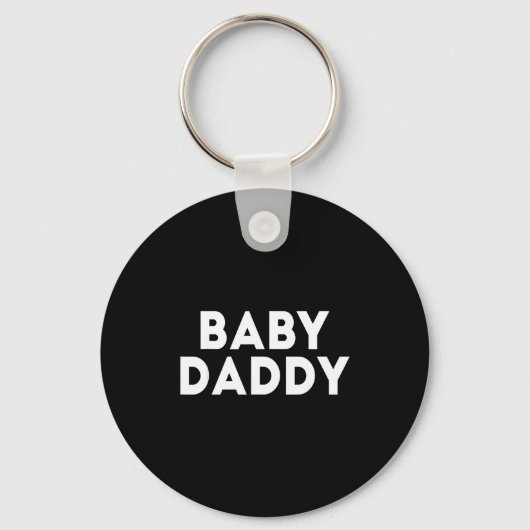 Baby Daddy Funny New & Expecting Dads Father's Sleutelhanger (Voorkant)