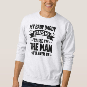 Baby Daddy Haat Me Dubbel De Man Funny Polar Prid Trui