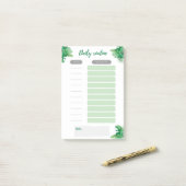 Baby Daily Routine Post-it Jungle (Sur un bureau)
