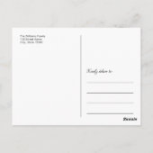 Baby dank u aangepaste foto chique hand script briefkaart (Achterkant)