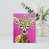 Baby Deer Briefkaart (Staand voorkant)