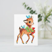 Baby Deer Christmas Feestdagenkaart (Staand voorkant)