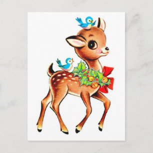 Baby Deer Christmas Feestdagenkaart