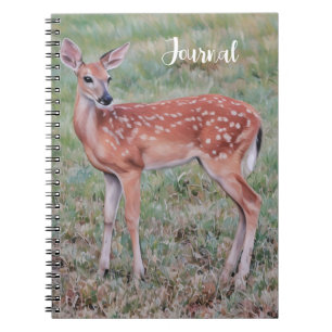 Baby Deer Fawn Art Natuur Journal Notitieboek