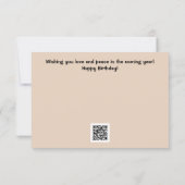 Baby Deer Fawn Relaxant Appartement Carte d'annive (Dos)