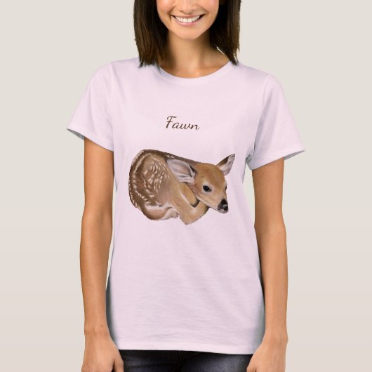 Baby Deer Fawn T-shirt (Voorkant)