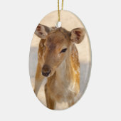 Baby Deer Keramisch Ornament (Links)