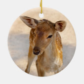 Baby Deer Keramisch Ornament (Achterkant)