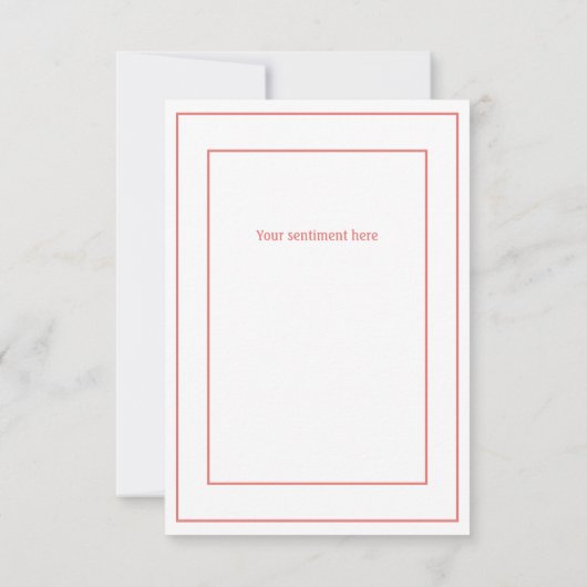 Baby Deer Simple Carte de remerciements rustique (Dos)