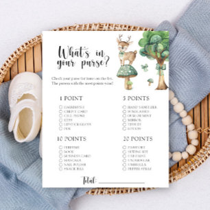 Baby Deer - Wat in uw portemonnee baby shower spel