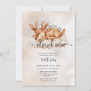 Baby Deer Waterverf meisje Baby shower Kaart