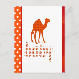 Baby Design Red Camel Briefkaart
