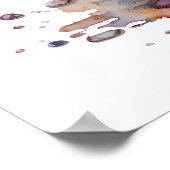 Baby Dier voor Nursery, Schattigee schildpad poste Poster (Hoek)