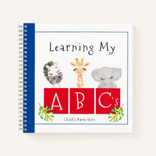 Baby Dieren ABC Spiraal Notebook Notitieboek