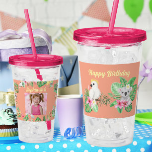 Baby Dieren Acryl Tumbler Kids Verjaardagscadeau Acryl Drinkbeker