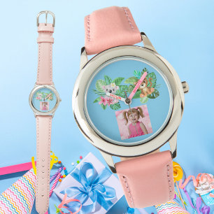 Baby Dieren Custom Foto Kinder Horloge Verjaardags