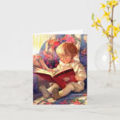 Baby Dierenboek lezen,  Kaart (Gele Bloem)