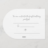 Baby dierentuin inpakpapier kaart (Achterkant)