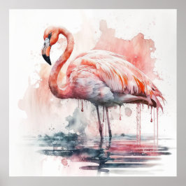 Baby Dierlijke Prints voor Kwekerij, flamingo post