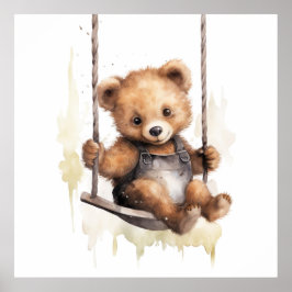 Baby Dierlijke Prints voor Kwekerij, Safari poster