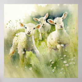 Baby Dierlijke Prints voor Kwekerij, Safari poster