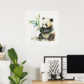 Baby Dierlijke Prints voor Kwekerij, Schattige Pan (Thuiskantoor)