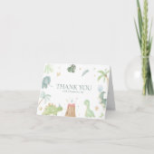 Baby Dino bedankkaart (Voorkant)