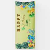 Baby Dino Birthday Banner (Verticaal)