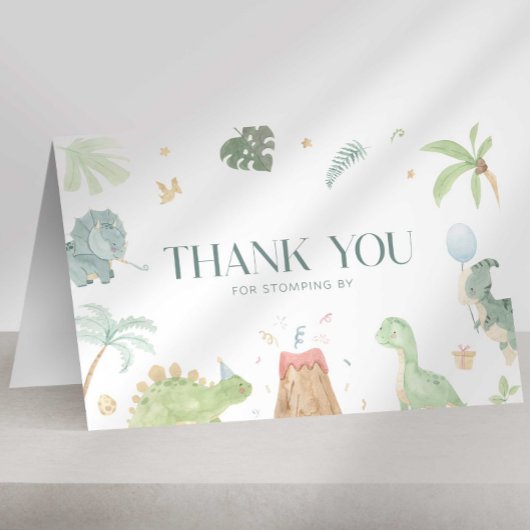 Baby Dino Carte de remerciements