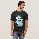 Baby Dino & Mouse Who Go A Happy Way Together T-shirt (Voorkant volledig)