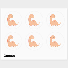 Baby Dino Ronde Sticker