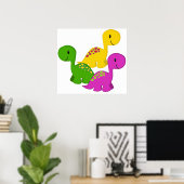 Baby Dino Triplets Poster (Thuiskantoor)