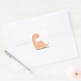 Baby Dino Vierkante Sticker