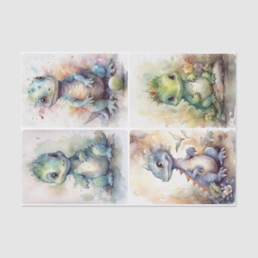 Baby Dinos Tissuepapier (Voorkant)